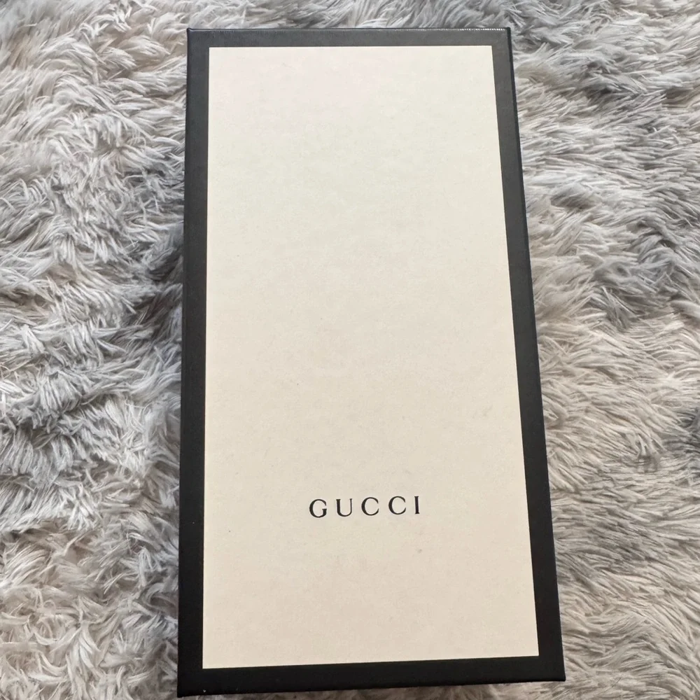 Gucci Red Leather GG Marmont Raffia Slides – Size 40.5 (FITS LIKE US 9) - Picture 11 of 11